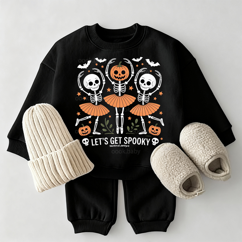 2-piece of Baby let's Get Spooky Print Set