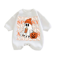 Baby  Halloween Spooky Print Romper