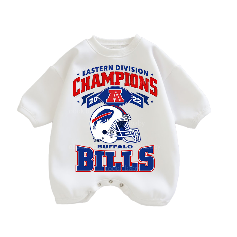 Baby Champions Bills Print Romper