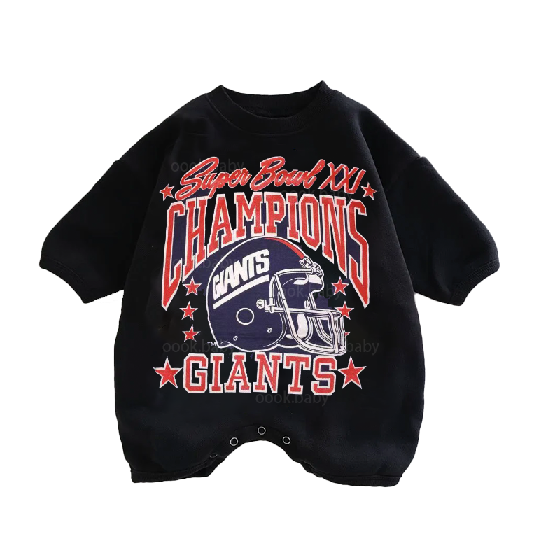 Baby Champions Giants Print Romper