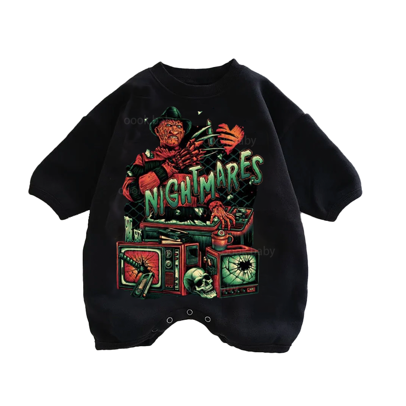 Baby Nithtmares Print Romper