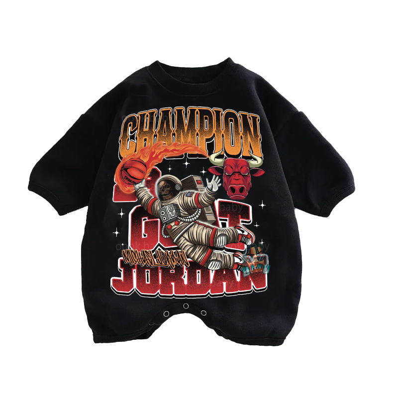 Baby Ghampion Print Romper