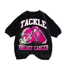 Baby Breast Cancer Print Romper