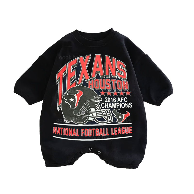 Baby Texans Print Romper