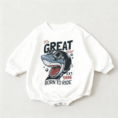 Baby The Great Rider Print Romper