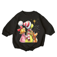 Baby Merry Christmas print Romper