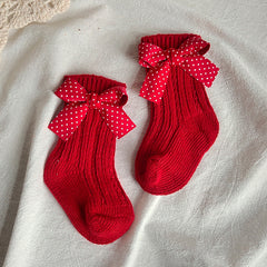 Baby Girl Bow Socks