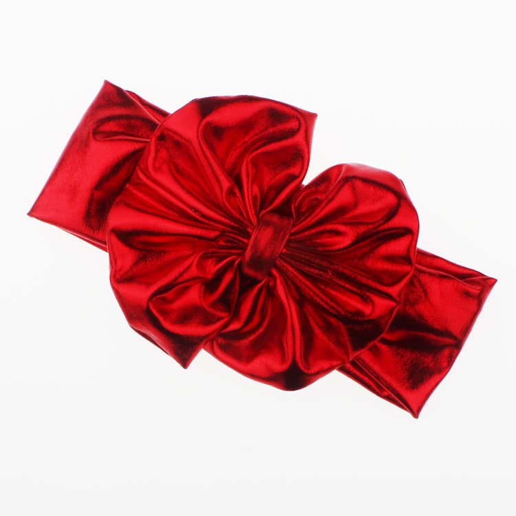 Baby Girl Bronzing Metal Color Bow Headband