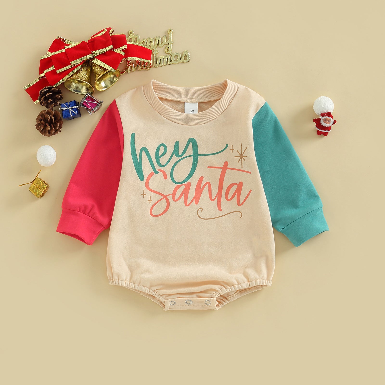 Baby Christmas Print Romper