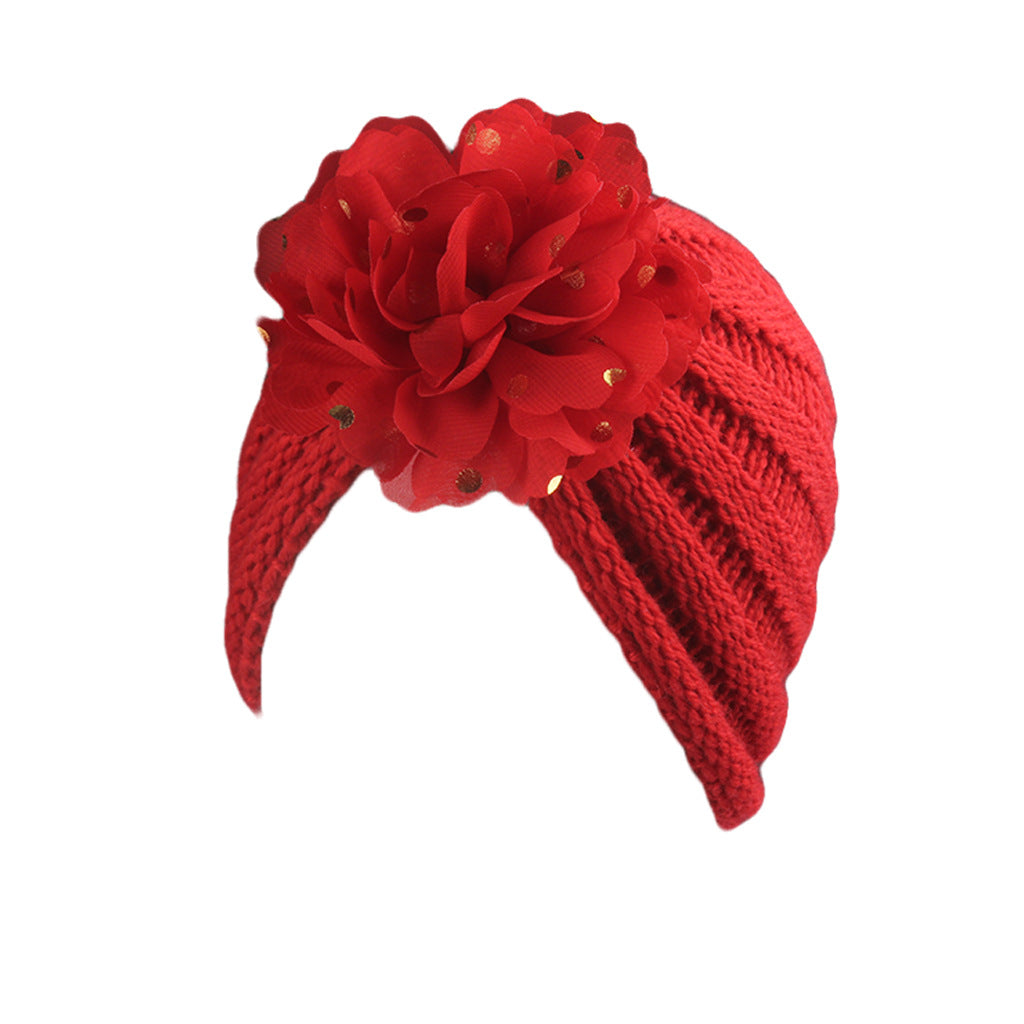 Baby Flower Indian Knitted Hat