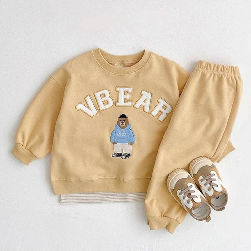 2-Piece Bear Print Set