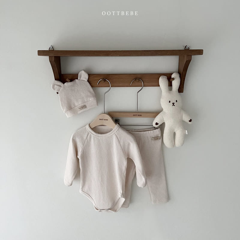 3-Piece Baby Solid Color Suit