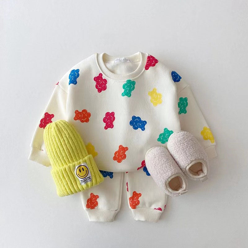 2-Piece Bear Print Set