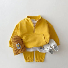 2pcs Baby Zipper Leisure Set