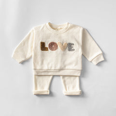 2-Piece Baby LOVE Print Set