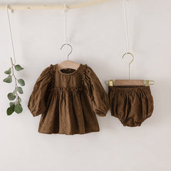 2 Piece Baby Solid Color Suit