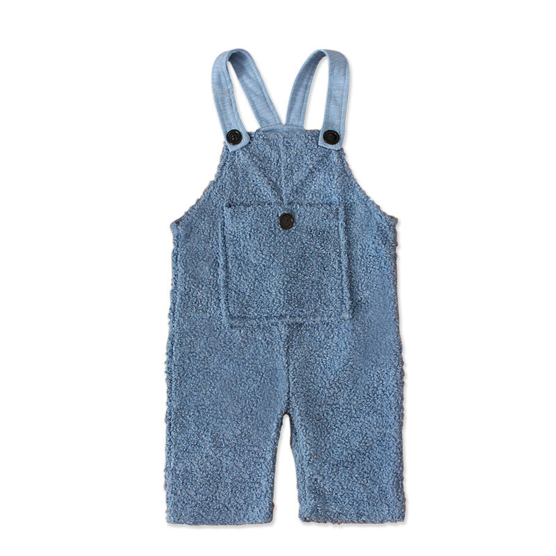 baby Solid Color Thermal Romper