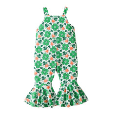 Baby St. Patrick's Day Clover Print romper