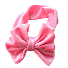 Baby Girl Gold Velvet Bow Headband