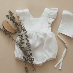 Baby Solid Color Seeveless Bodysuit