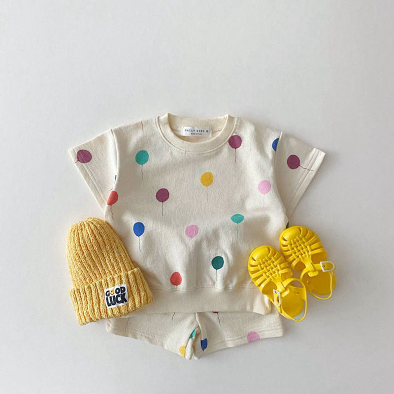 2-Piece Baby Cute Print Set