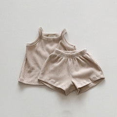 2-Piece Baby Solid Color Suit