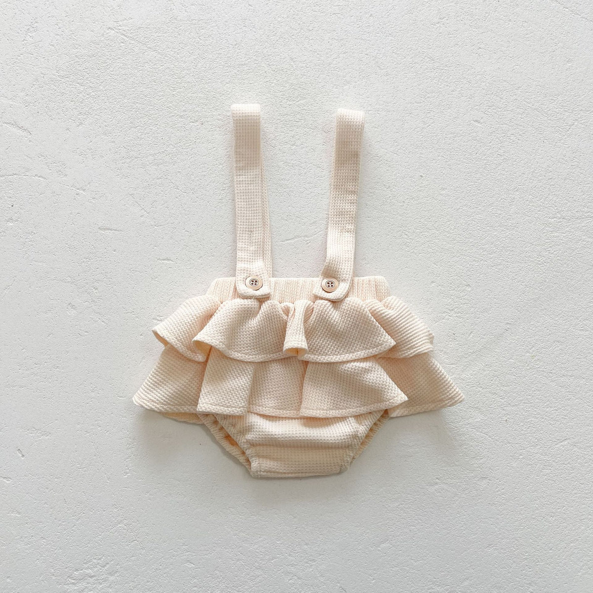 Baby Pleated Ruffle Camisole Romper