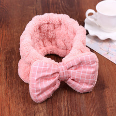 Baby Girl Coral Fleece Bow Headband