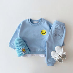 2pcs Baby Smiley Casual Set