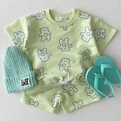 2-Piece Bear Print Set