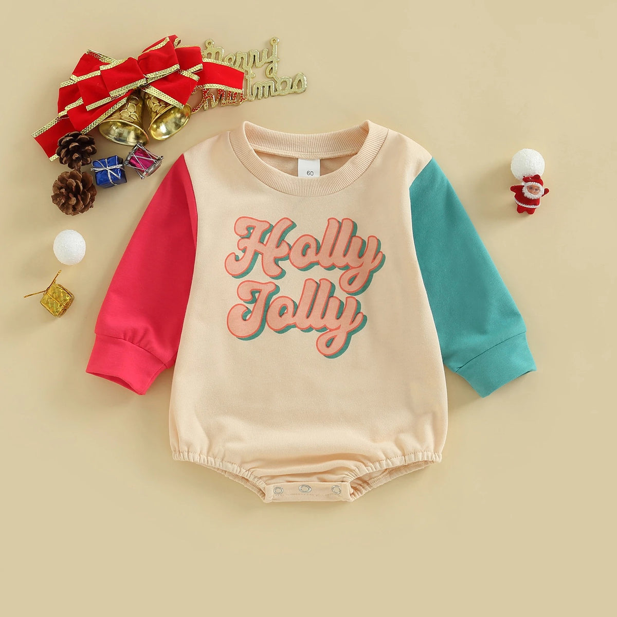 Baby Christmas Print Romper