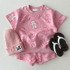 2-Piece Bear Print Set