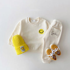 2pcs Baby Smiley Casual Set