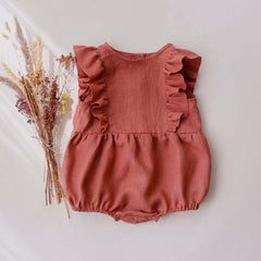 Baby Solid Color Seeveless Bodysuit