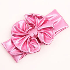 Baby Girl Bronzing Metal Color Bow Headband