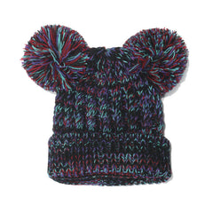 Baby Double Ball Knitted Hat