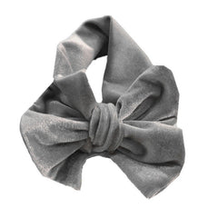 Baby Girl Gold Velvet Bow Headband