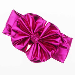 Baby Girl Bronzing Metal Color Bow Headband