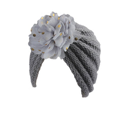 Baby Flower Indian Knitted Hat