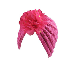 Baby Flower Indian Knitted Hat