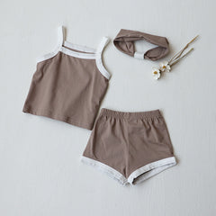 3-Piece Baby Solid Color Suit