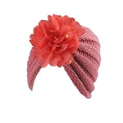 Baby Flower Indian Knitted Hat