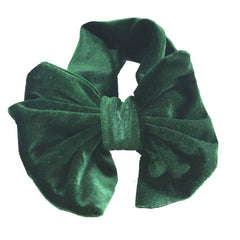 Baby Girl Gold Velvet Bow Headband