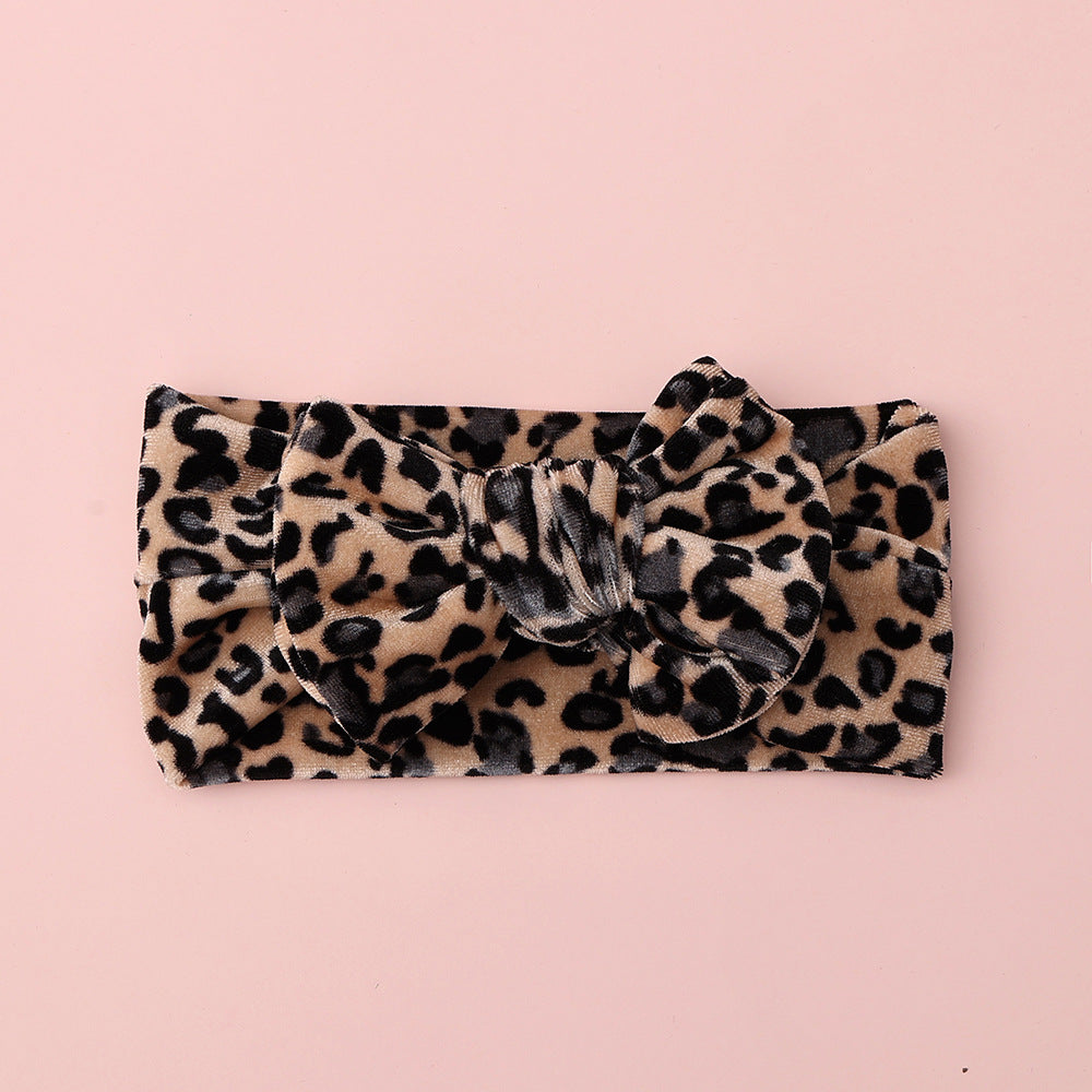 Baby Girl Leopard Bow Headband