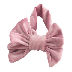 Baby Girl Gold Velvet Bow Headband