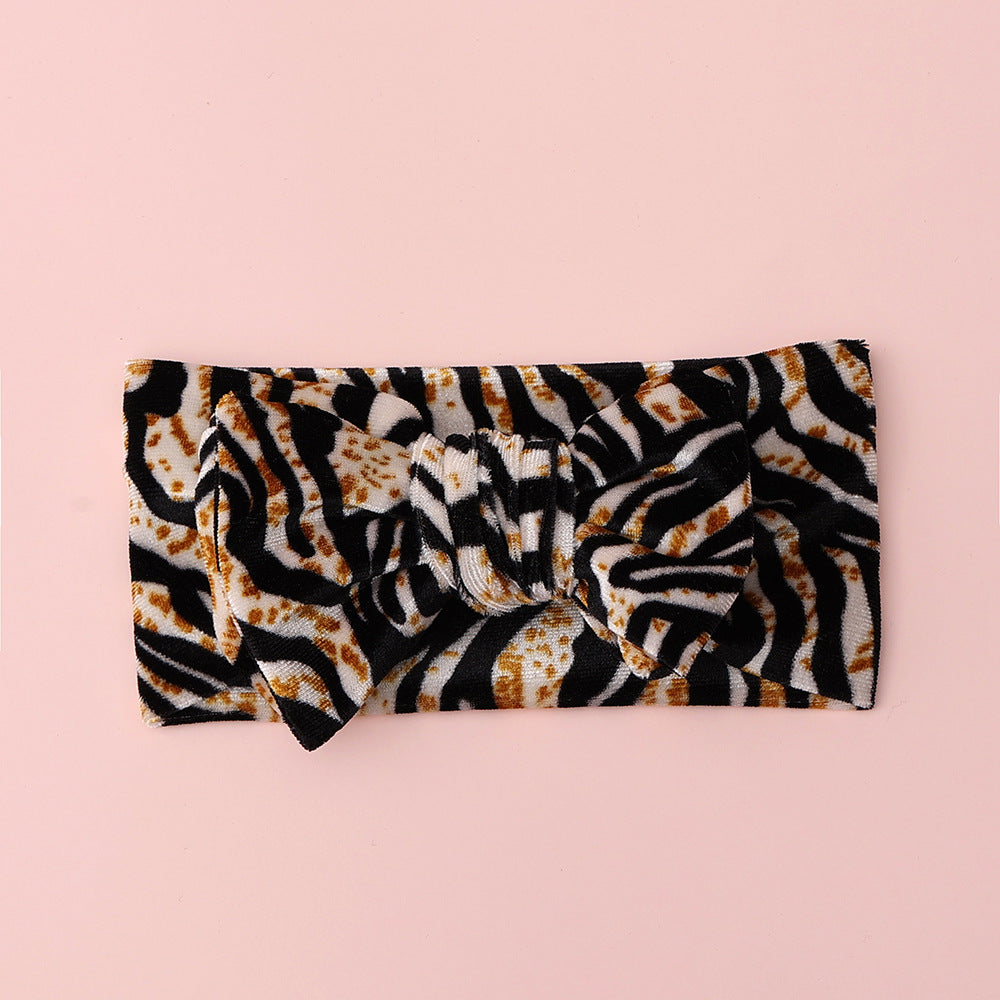 Baby Girl Leopard Bow Headband