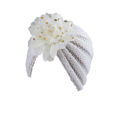 Baby Flower Indian Knitted Hat