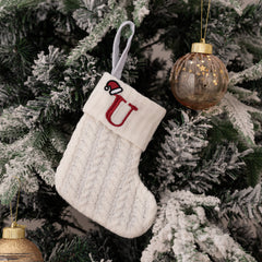 Christmas Knitted Stocking Gift Bag