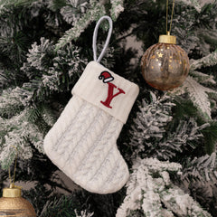 Christmas Knitted Stocking Gift Bag