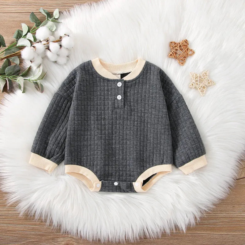 Baby pure color Casual Bodysuit
